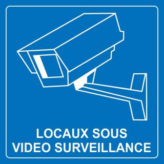 Autocollant locaux sous vidéo surveillance