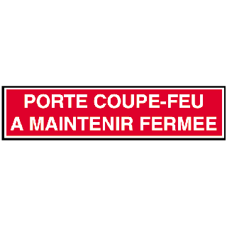 Autocollant porte coupe-feu a maintenir fermé