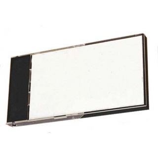 Porte nom carte de visite noir