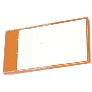 Porte nom carte de visite orange