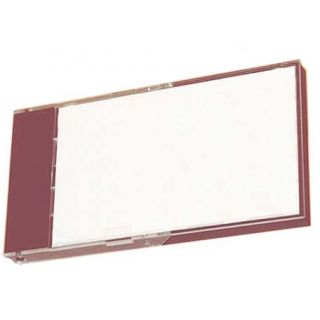 Porte nom carte de visite prune