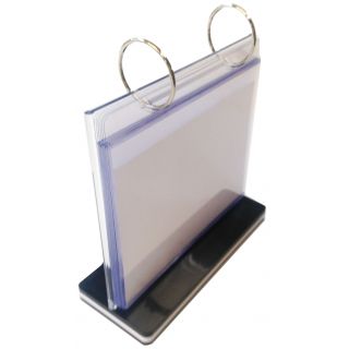 Présentoir de visuel classeur A6 paysage PRMK6106 de travers