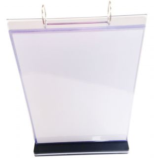 Présentoir de visuel classeur A4 vertical PRMK6101 dans emballage plastique de face