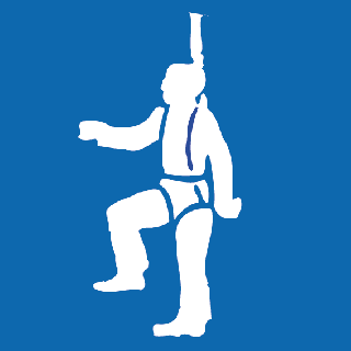 Autocollant protection obligatoire contre les chutes