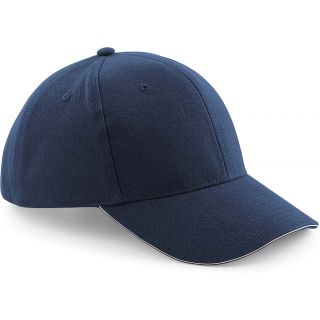 Casquette Pro-Style en coton brossé B65 - French Navy / Stone