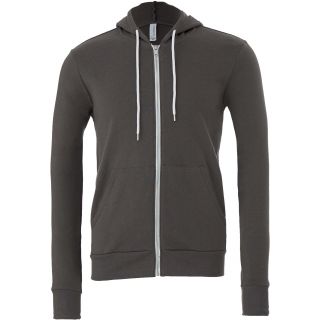 Sweat-shirt zippé capuche unisexe BE3739 - Asphalt