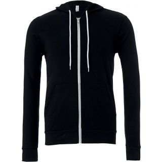 Sweat-shirt zippé capuche unisexe BE3739 - Black