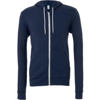 Sweat-shirt zippé capuche unisexe BE3739 - Navy