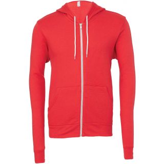 Sweat-shirt zippé capuche unisexe BE3739 - Red