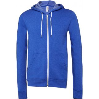Sweat-shirt zippé capuche unisexe BE3739 - True Royal Blue