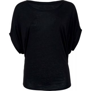 T-shirt femme flowy circle BE8806 - Black