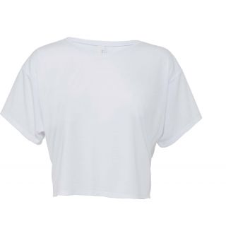 T-shirt femme silhouette boxy BE8881 - White
