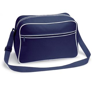 Sac bandoulière Rétro BG14 - French Navy / White