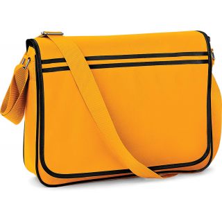 Sac messenger rétro BG71- Gold / Black