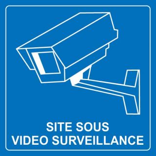 Autocollant site sous vidéo surveillance 2