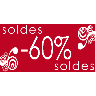 soldes -60 % baroque 60 x 30 cm
