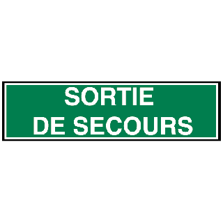 autocollant sortie de secours 3