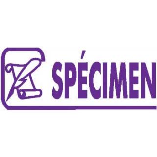 Empreinte de tampon spécimen