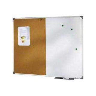 Tableau magnétique/liège 90 x 120 cm cadre alu