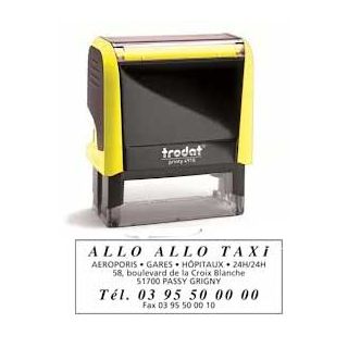 Tampon encreur personnalisé printy 4915 avec 6 lignes personnalisées