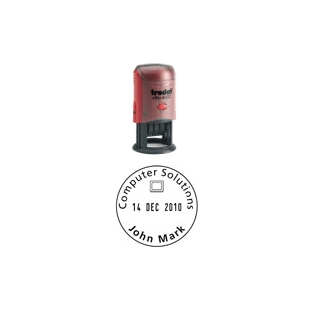Tampon encreur printy dateur rond 46130 4 lignes