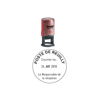 Tampon encreur printy rond dateur 46140 6 lignes