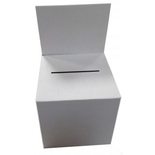 Urne carton blanc vierge