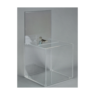 Urne plexiglas 25 avec porte visuel A4