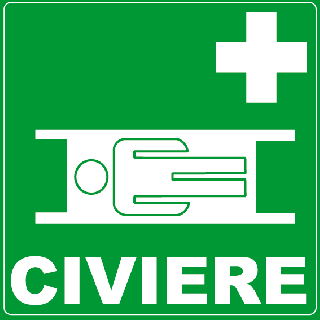 Panneau PVC d'évacuation civière 2