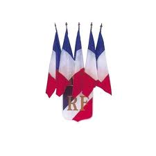 Ecusson porte drapeau france avec sigle rf - Promociel