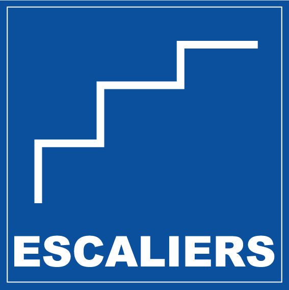 Panneau alu escaliers - Promociel