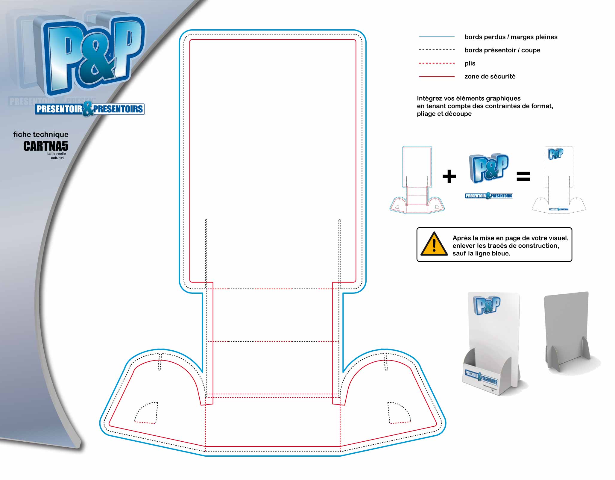 Présentoir a5 carton pcca5 personnalisé - Promociel