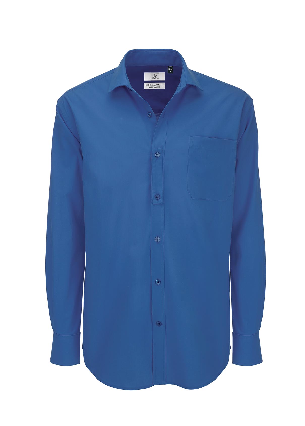Chemise amsterdam bleu royal - Promociel