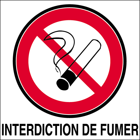 Panneau interdiction de fumer - Promociel