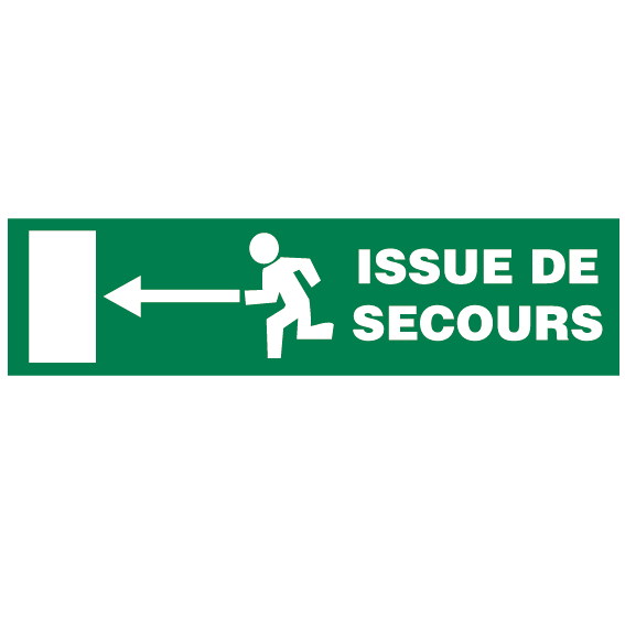 Autocollant issue de secours 1 - Promociel