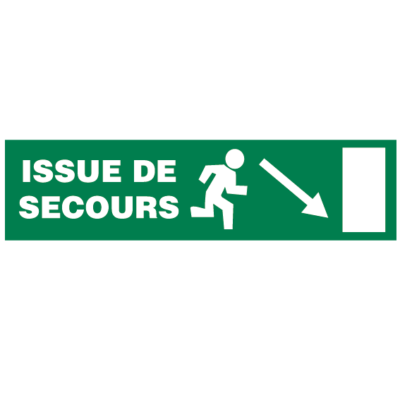 Panneau issue de secours 3 - Promociel