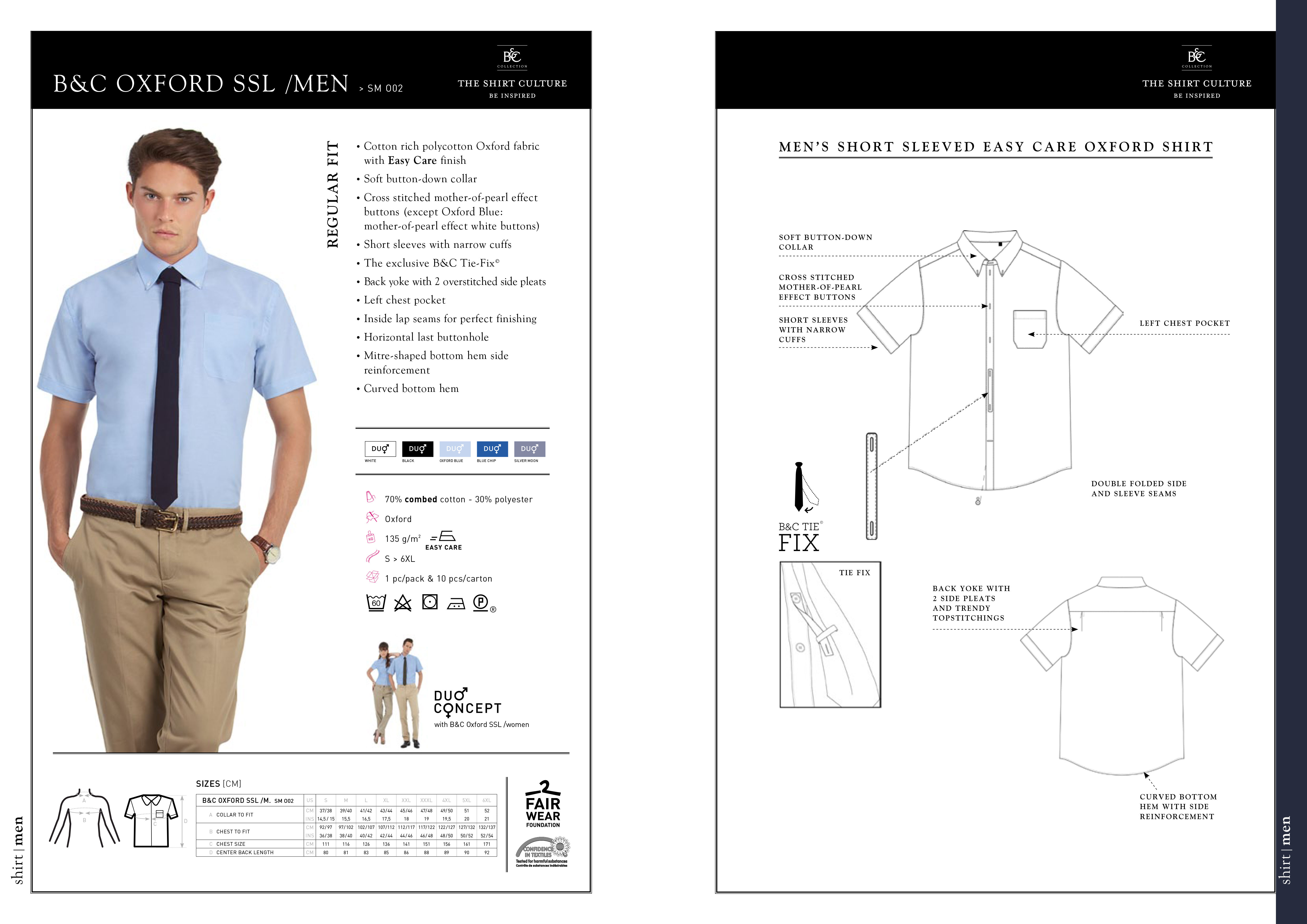 Chemise madrid bleu royal - Promociel