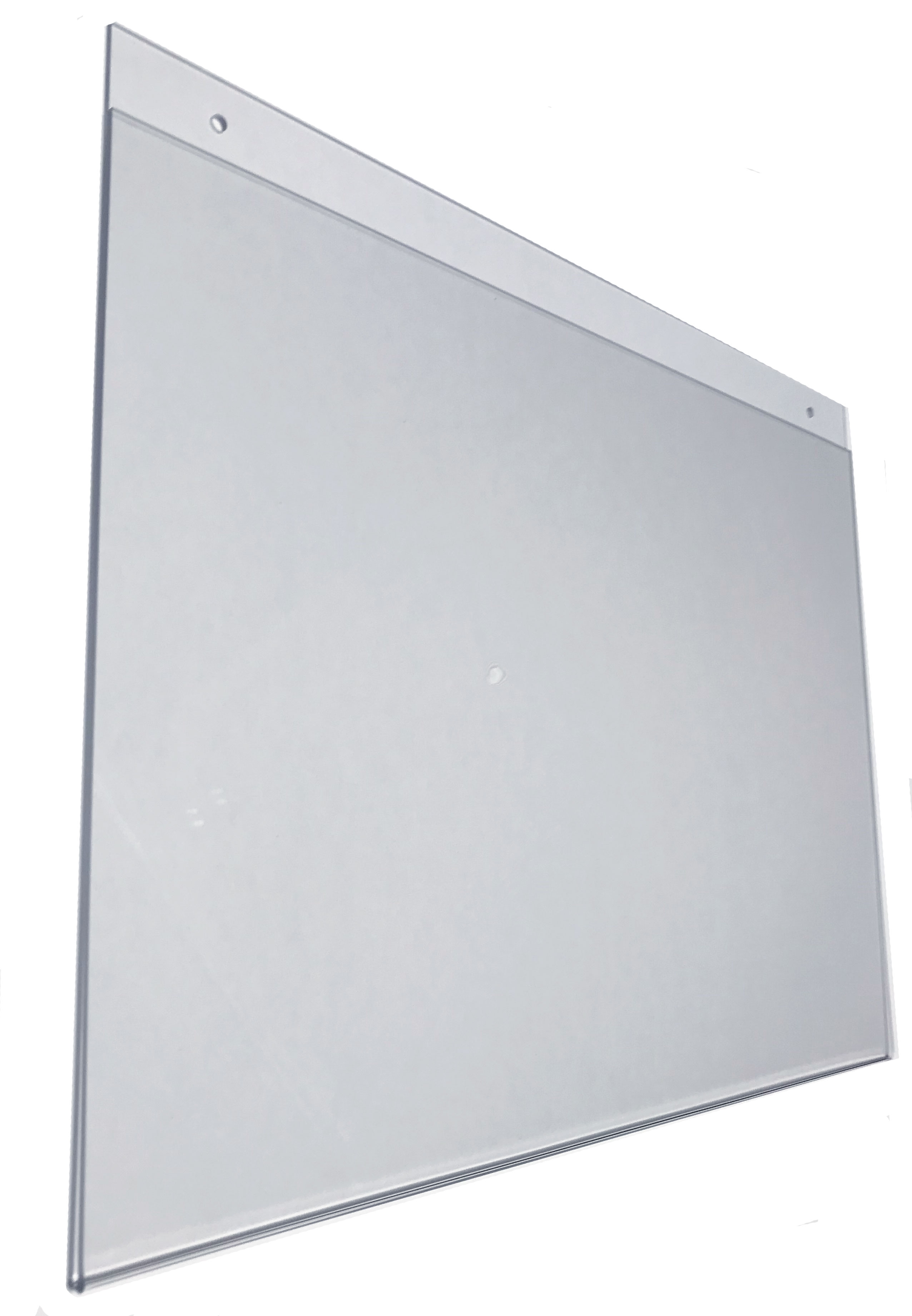 Porte visuel mural plexiglas a3 horizontal pr&eacute;perc&eacute; - Promociel