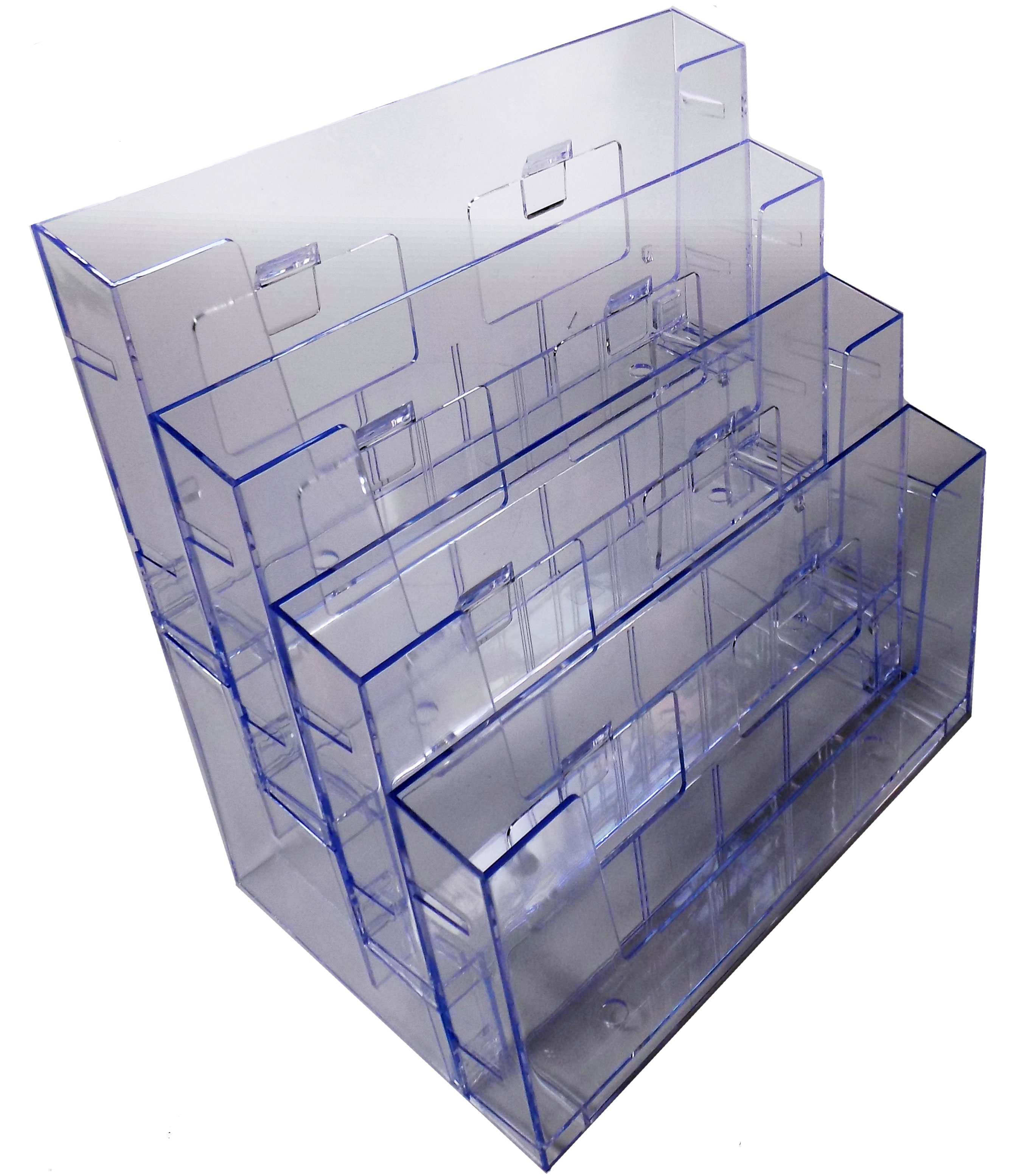 Présentoir a4 plexiglas 4 compartiments paysage ask316 - Promociel