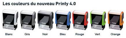 Tampon encreur printy 4912 personnalisé avec flash code / qr code internet - Promociel