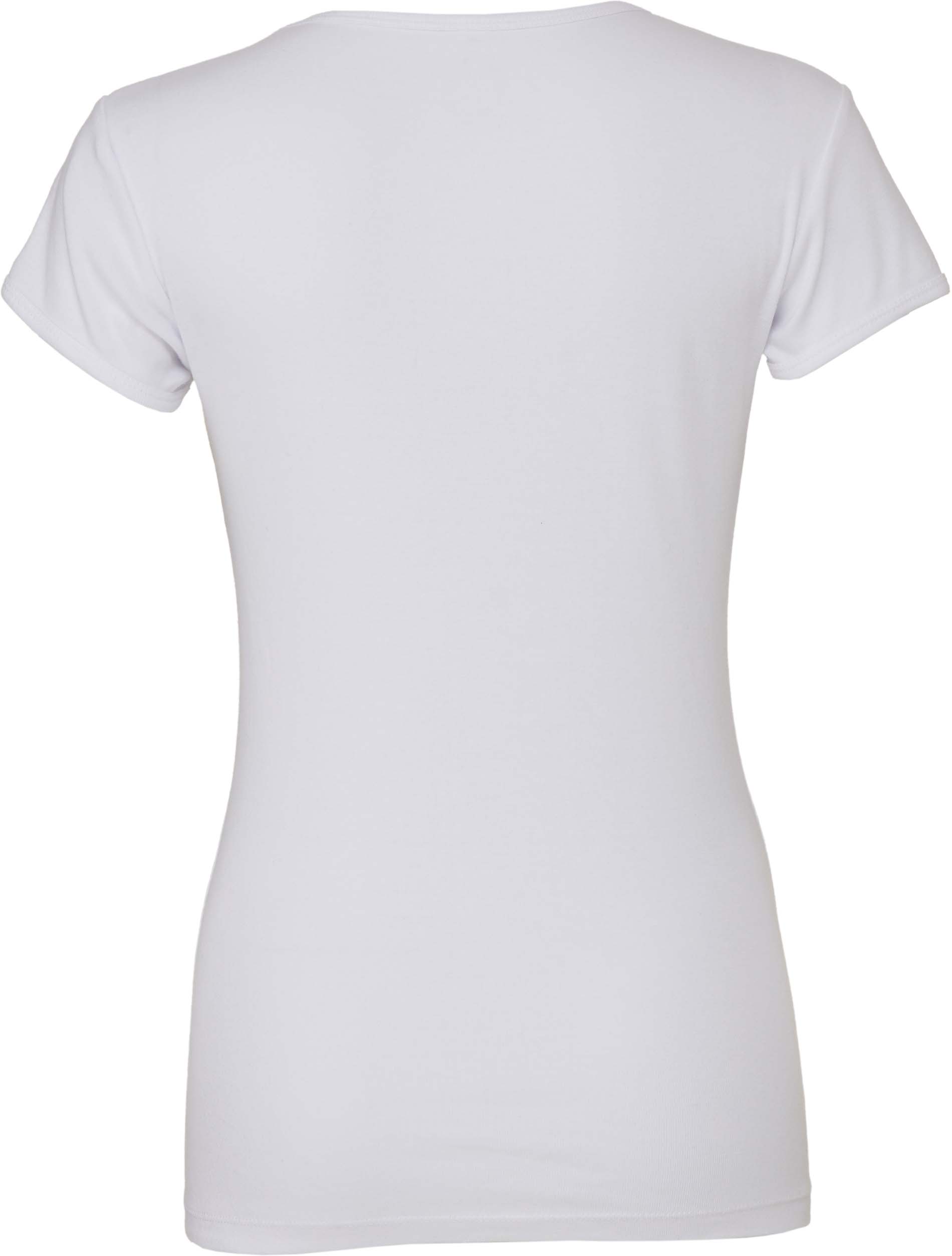 T-shirt femme col rond manches courtes be1001 - white - xl - Promociel