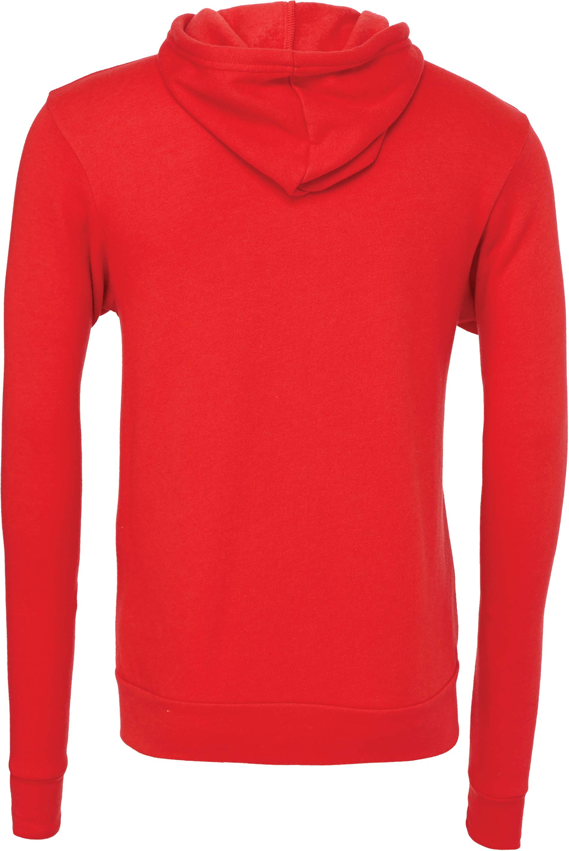 Sweat-shirt zippé capuche unisexe be3739 - red - xxl - Promociel