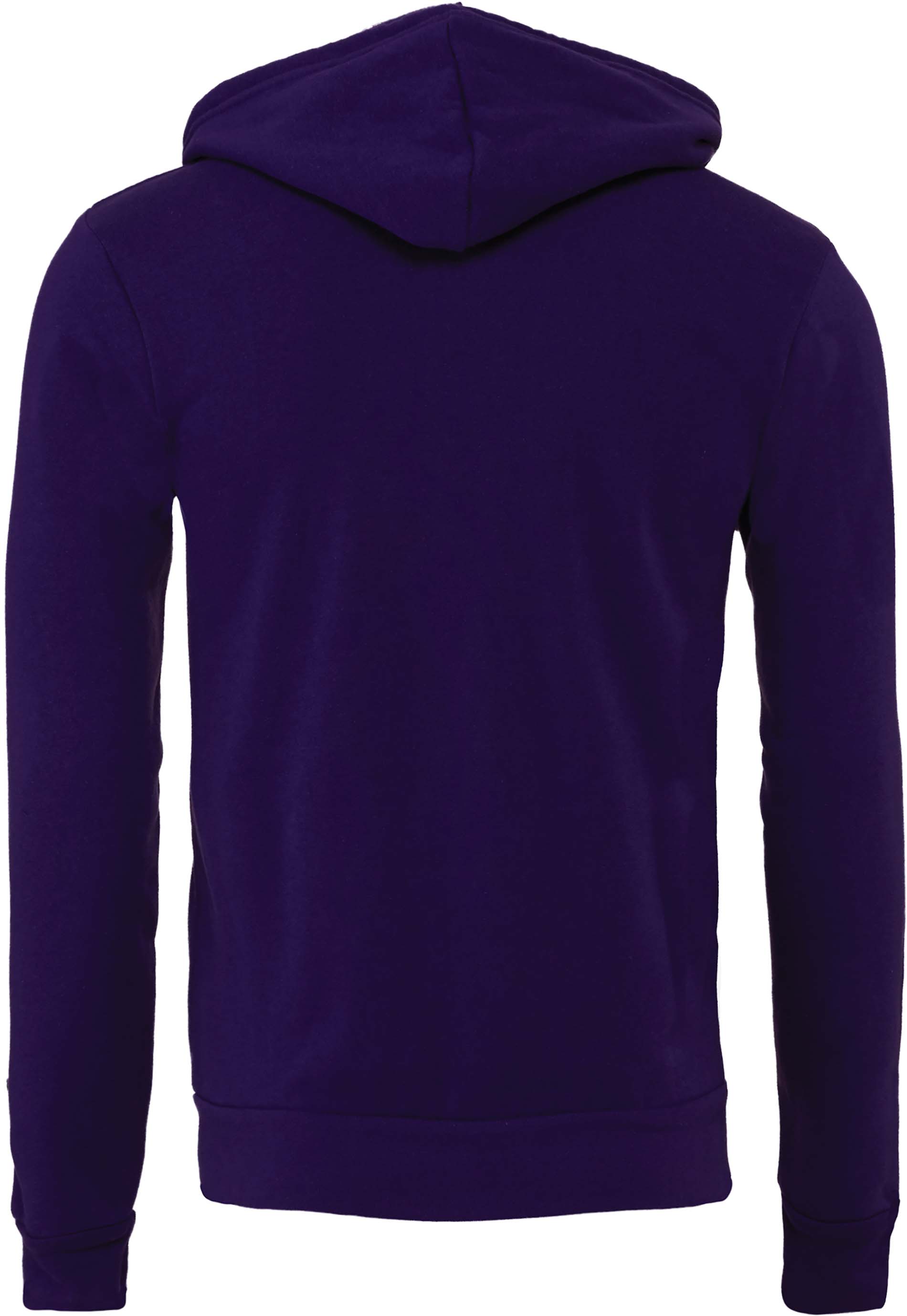 Sweat-shirt zippé capuche unisexe be3739 - team purple - s - Promociel