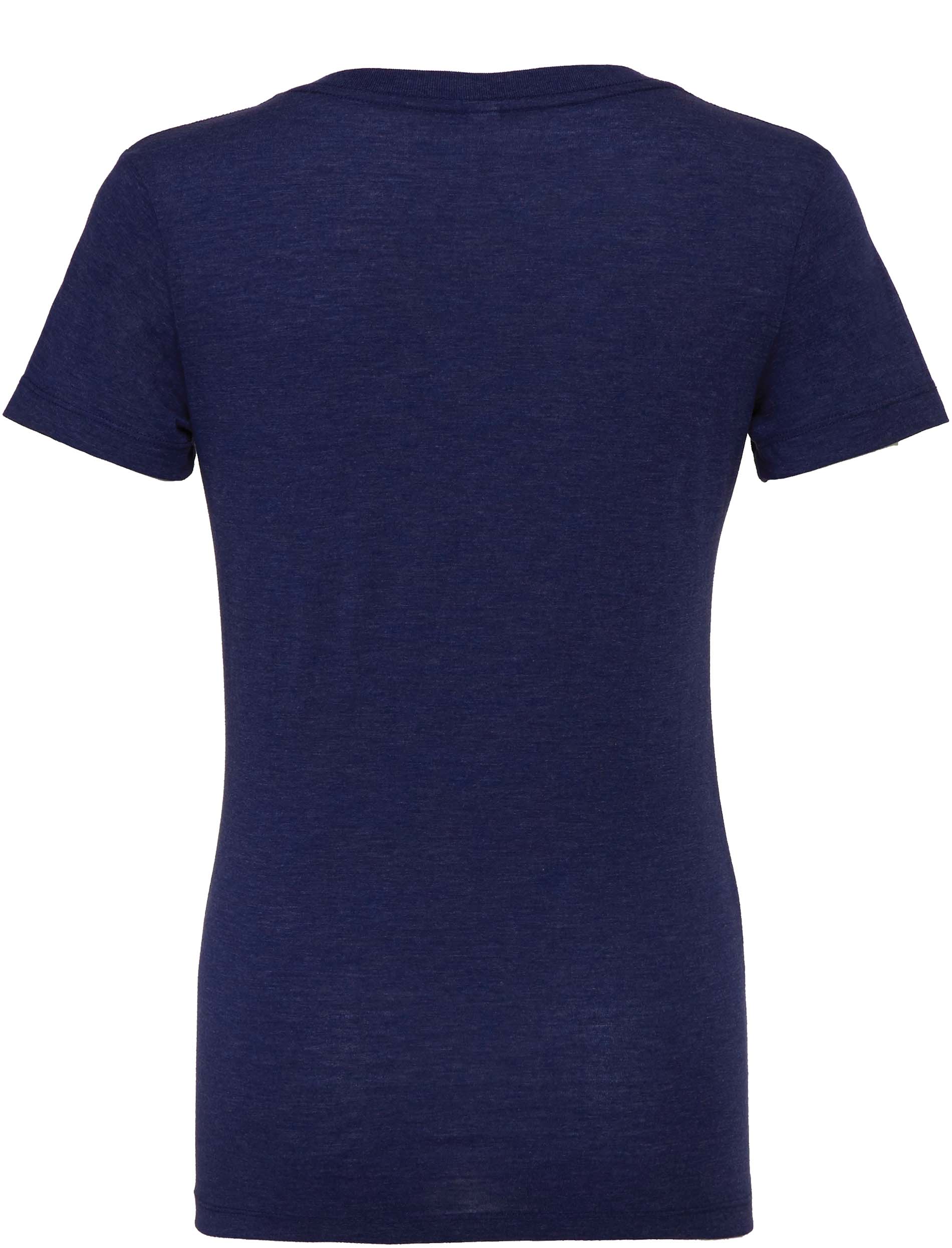 T-shirt femme triblend col v be8435 - navy triblend - xl - Promociel