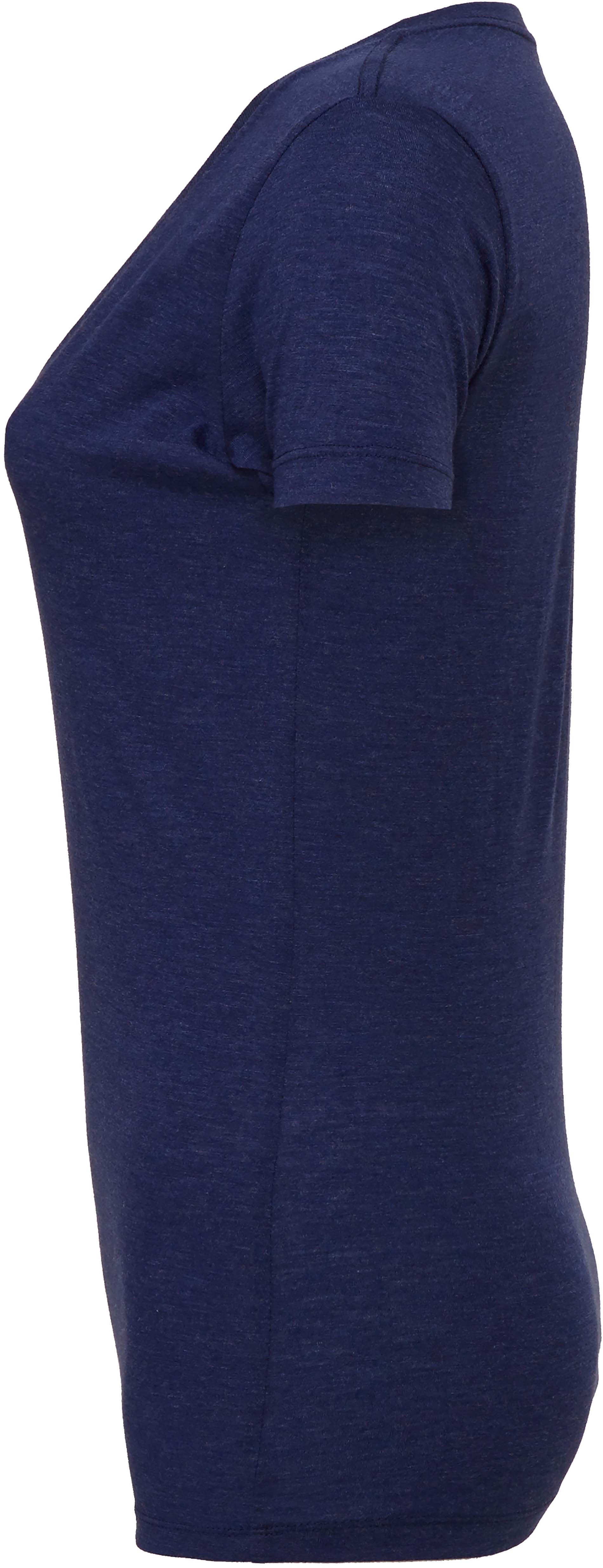 T-shirt femme triblend col v be8435 - navy triblend - Promociel
