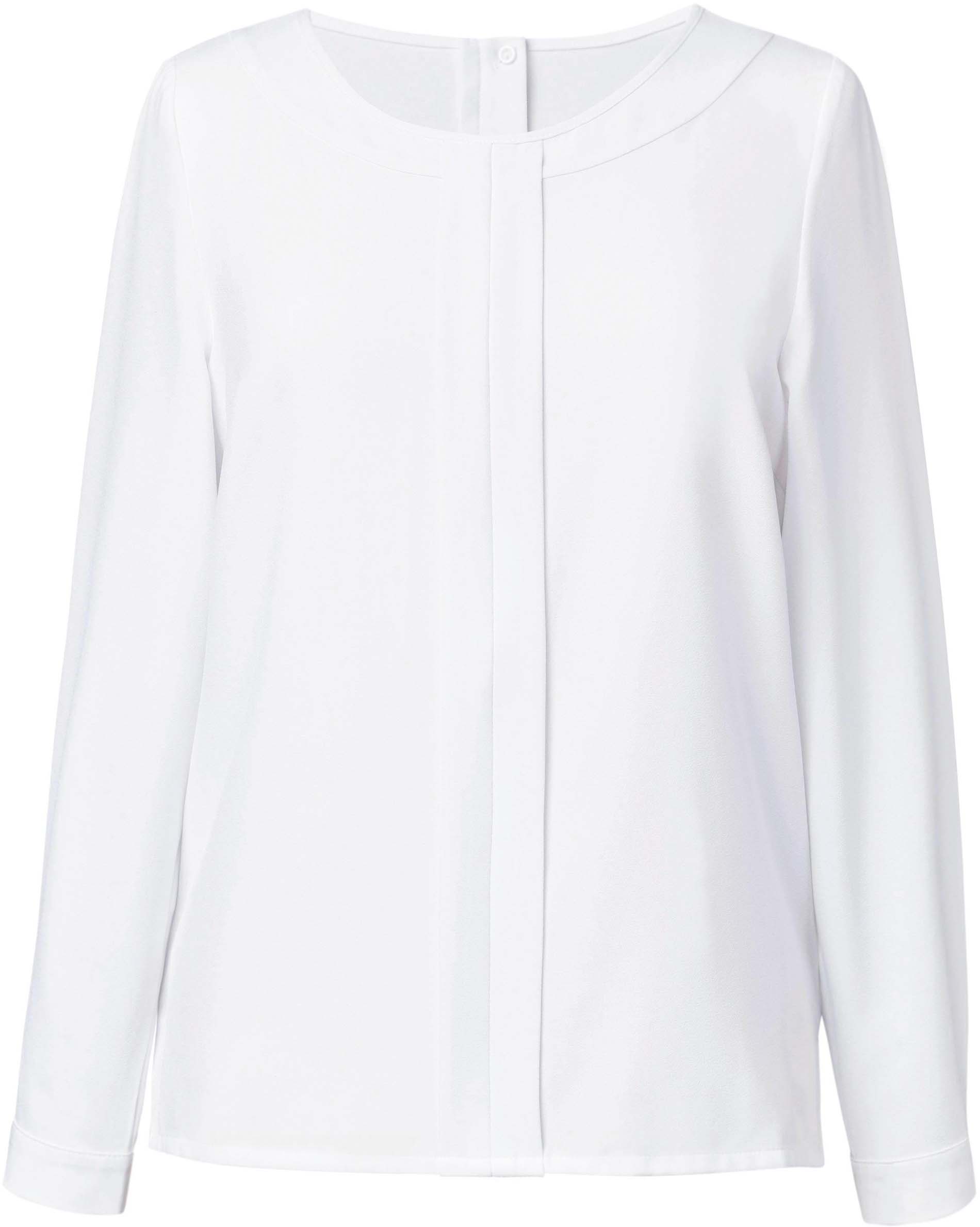 Blouse crêpe de chine riola bt2264 - white - Promociel