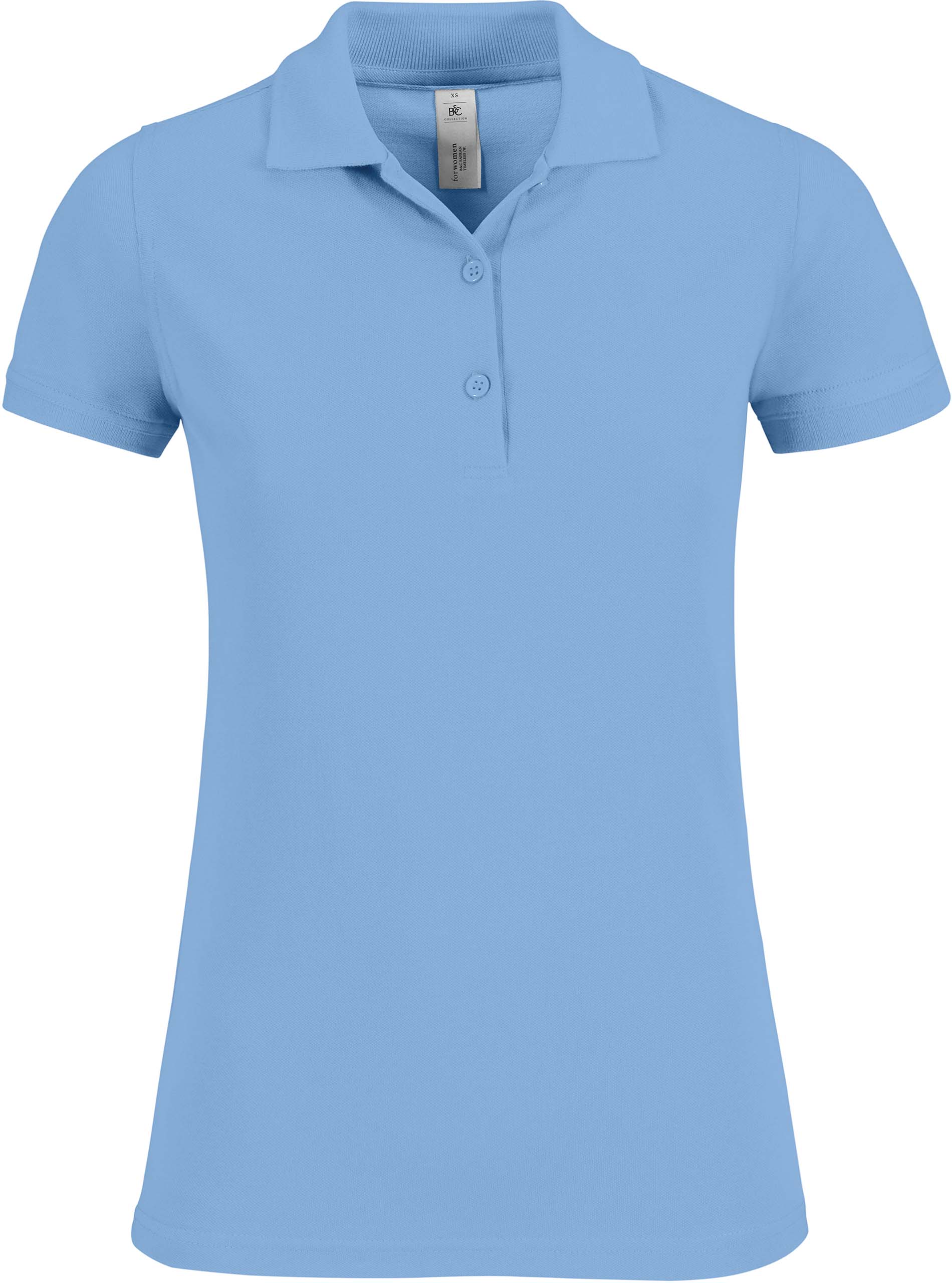 Polo femme safran timeless b&c pw457 - sky blue - m - Promociel