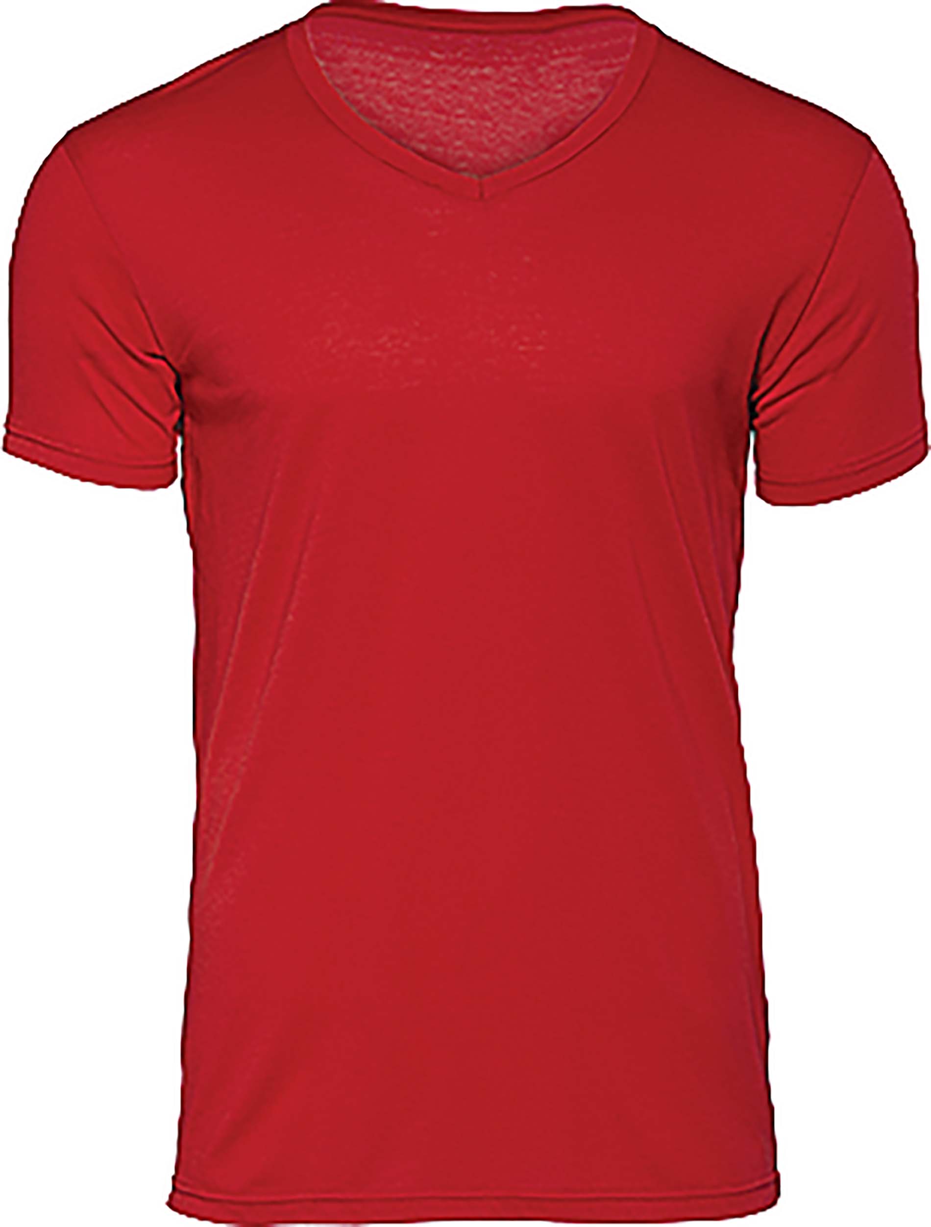 T-shirt homme triblend col v tm057 - red - xxl - Promociel