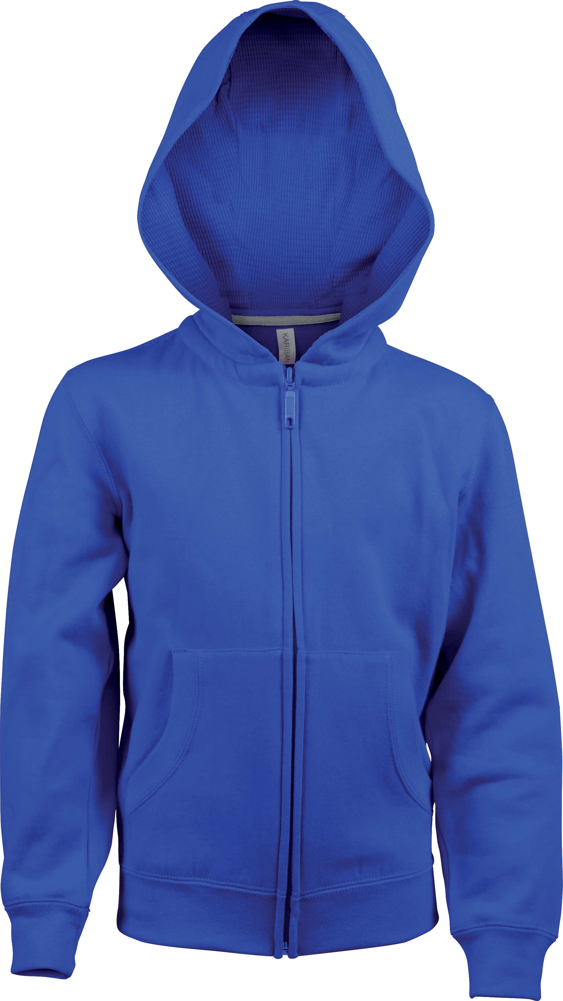 Sweat-shirt enfant capuche zippé k455 - light royal blue - Promociel