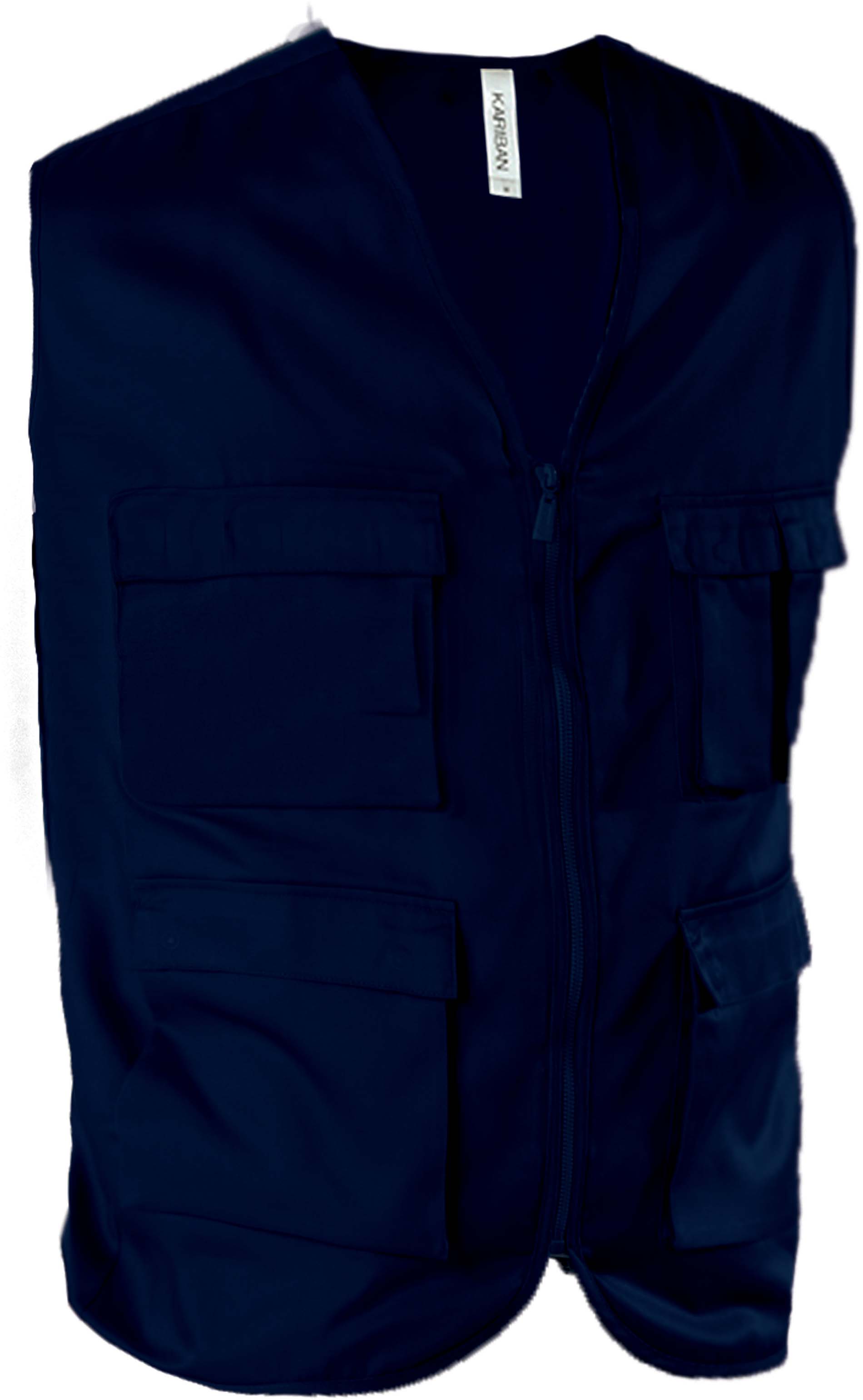 Gilet multipoches k624 - navy - Promociel